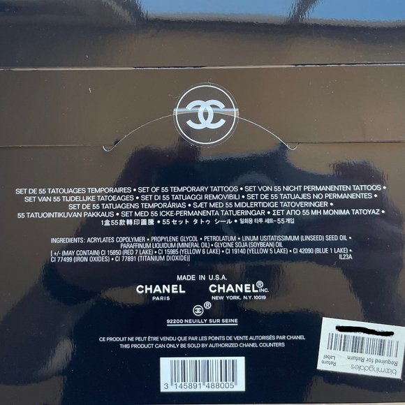 Authentic and RARE CHANEL Body Art 55 Tattoo Sticker Set *SEALED* NEW - Picture 4 of 14